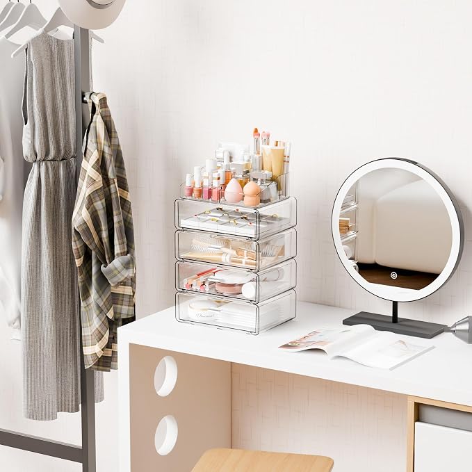 Yieach Clear Acrylic Makeup Organizers Countertop - Image 8