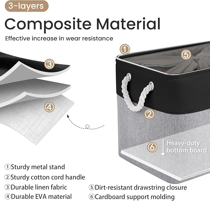16x12x12 In Foldable Fabric Large Storage Bins - Image 2