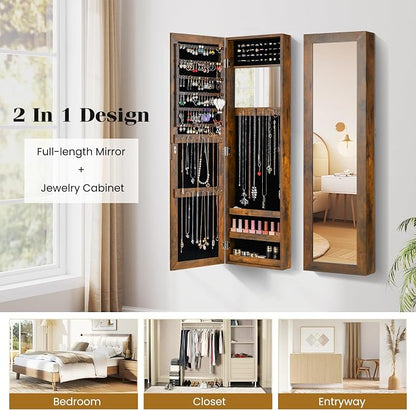 Giantex Wall Mounted Jewelry Cabinet - Image 9