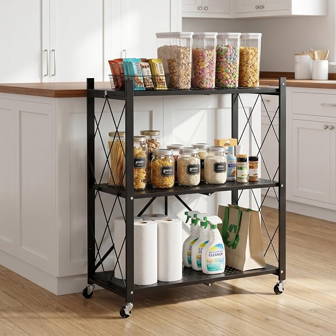 3-Tier Foldable Storage Shelves - Image 4