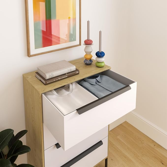 tinge Lira Premium Fabric Dresser - Image 4
