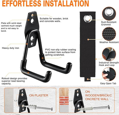 18 Pack Garage Hooks Heavy Duty Utility Steel - Image 3