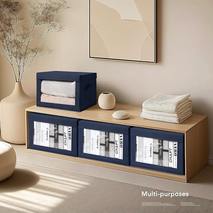 Homsorout Organizing Bins with Lid - Image 6