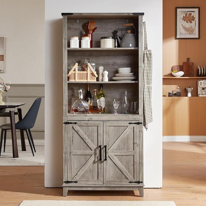 70in Tall Bookshelf 5 Tier Bookcase - Image 8