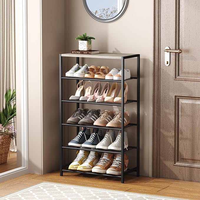 HOMEFORT 6 Tiers Shoe Rack Organizer, Shoe Rack - Image 2