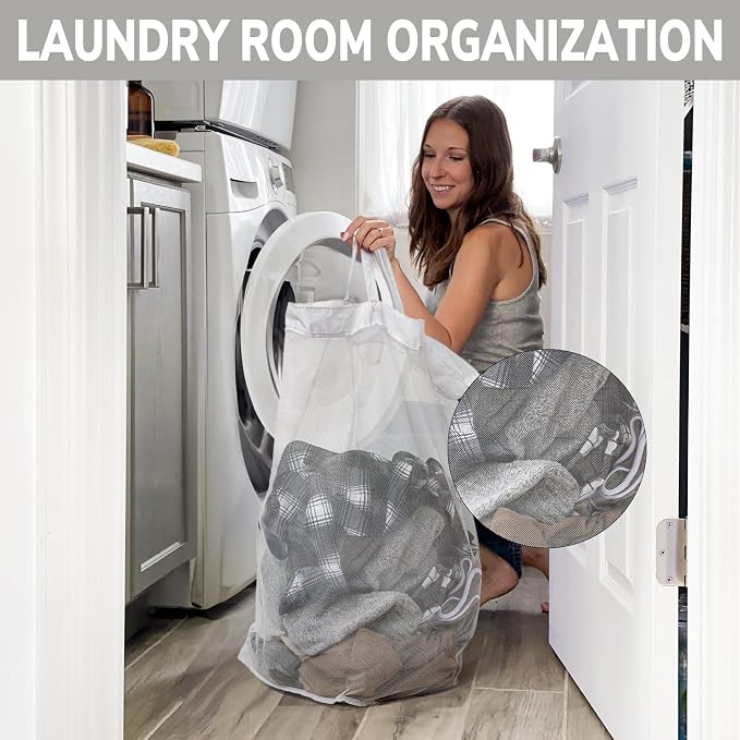 Goodpick Laundry Basket with Wheels, 75L Tall Clothes Hamper, Large Laundry - Image 5