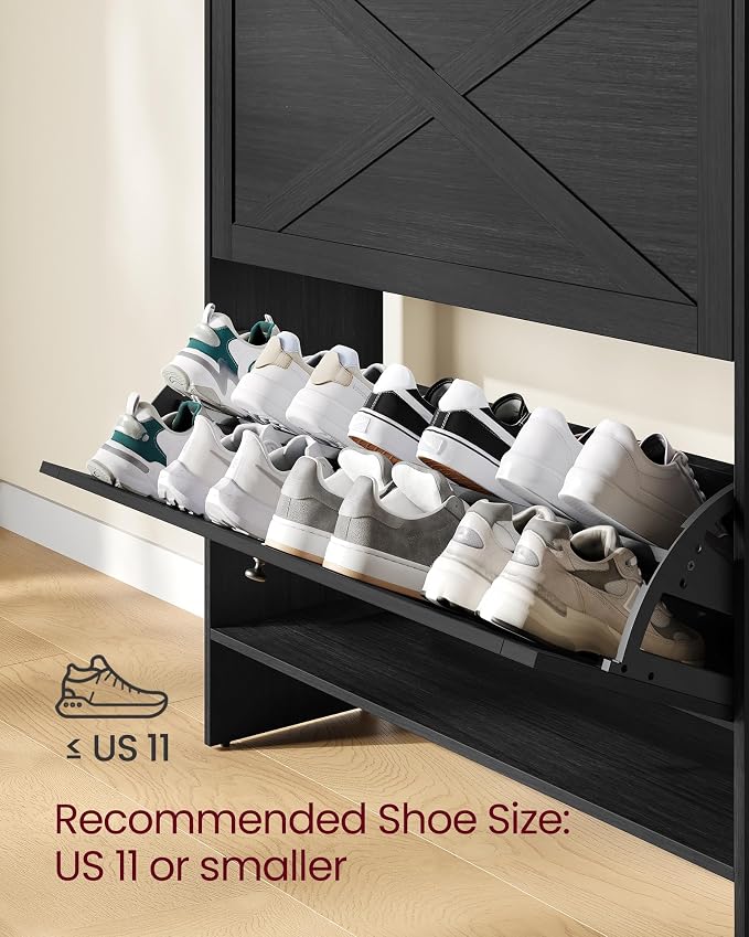 VASAGLE Shoe Storage Cabinet Organizer - Image 5