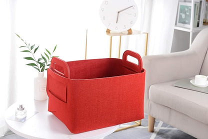 Minoisome Storage Basket Felt Storage Bin Collapsible& Convenient Box Organizer - Image 2