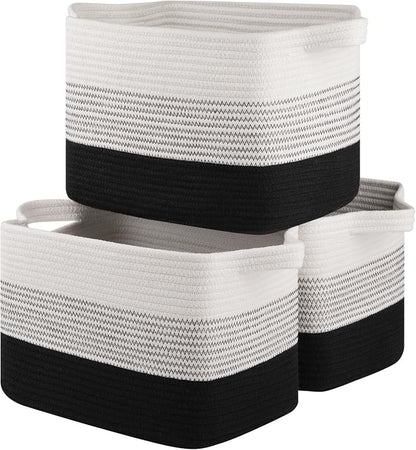 Storage Basket for Organizing, Woven Baskets for Storage, Rectangle Decorative by OIASKET