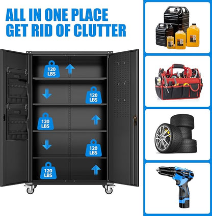 2025 Upgraded Wide & Deep Garage Storage Cabinet - Image 5