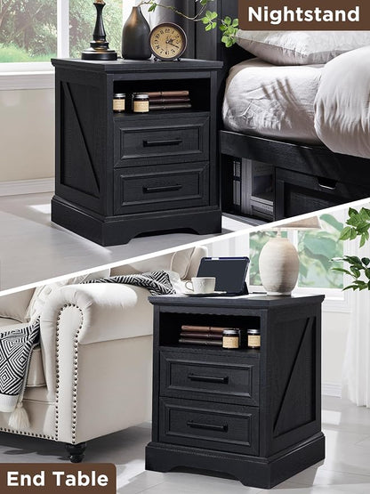 ACCOHOHO 18" Farmhouse Nightstand - Image 7