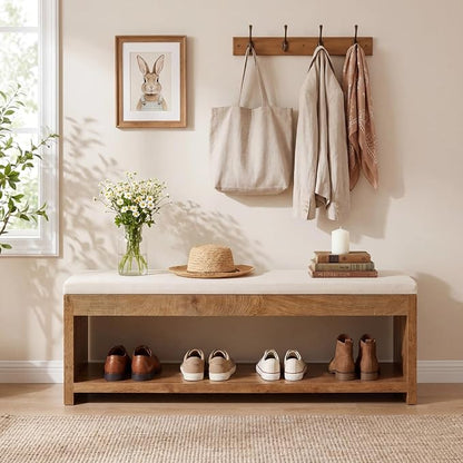 Tribesigns 2-Tier Entryway Bench - Image 5
