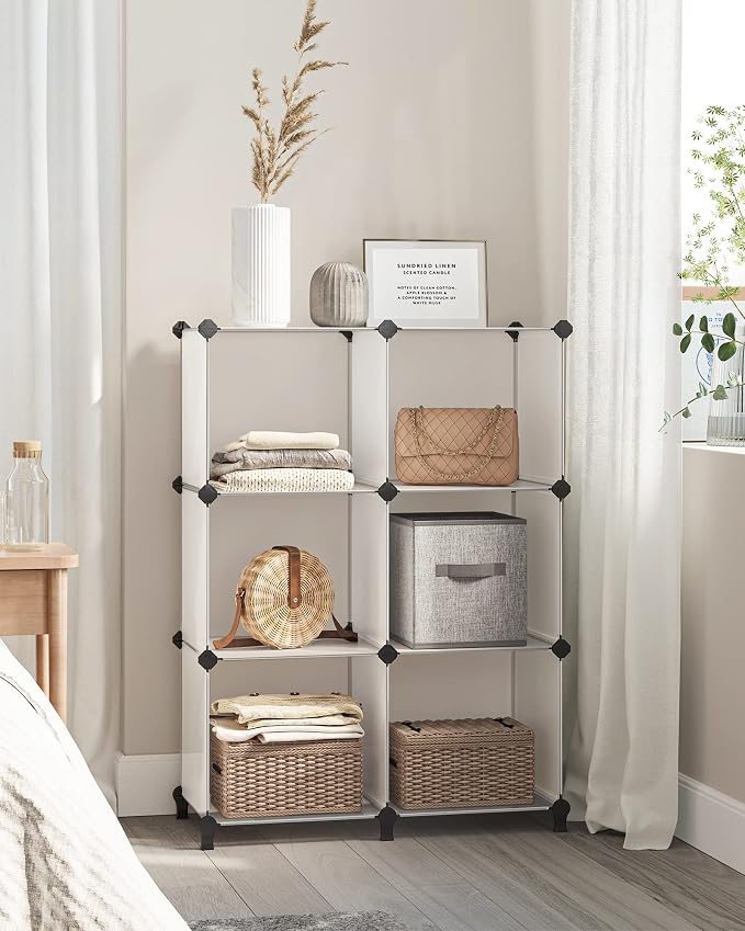 SONGMICS 6 Cube Storage Organizer, Modular Bookshelf, DIY Closet Organizers and - Image 7