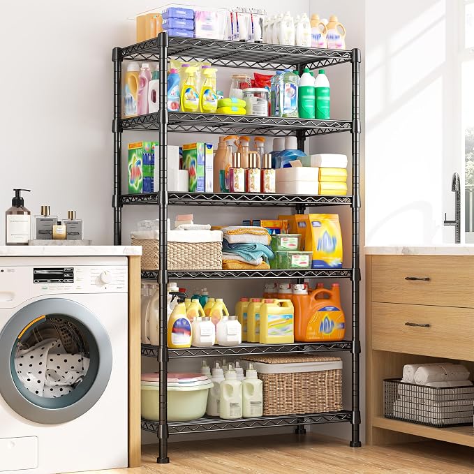 REIBII 6-Tier Storage Shelves Metal Shelving - Image 8