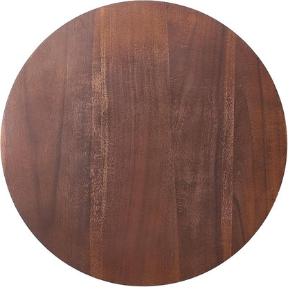 VEVOR 24 in Wood Lazy Susan Turntable, 360° Rotation Round Clear Tabletop - Image 9