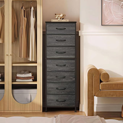 WLIVE Tall Dresser for Bedroom, 7 Drawer Dressers & Chests of Drawers, Fabric - Image 5