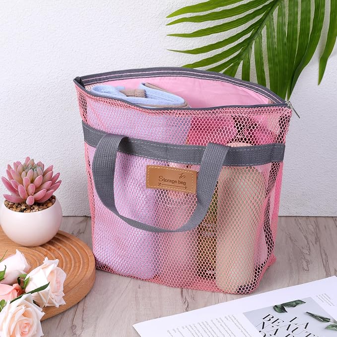 KALIONE Portable Gym Shower Bag, Mesh Shower Caddy Bag, Quick Dry Hanging - Image 8