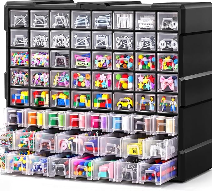 64-Drawer Organizer for Garage Building Bricks Storage,  Drawer by SSRTK