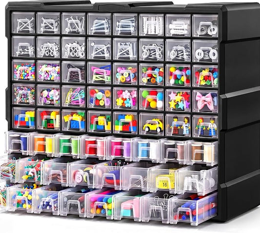 64-Drawer Organizer for Garage Building Bricks Storage,  Drawer by SSRTK