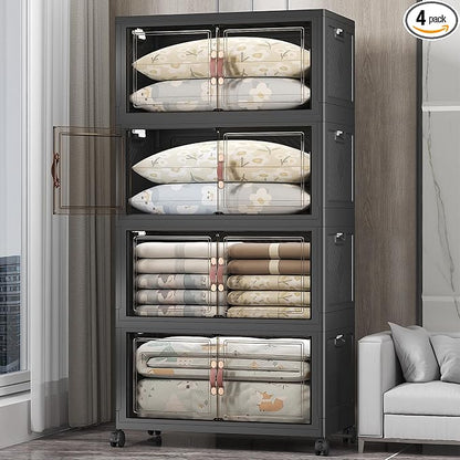 UAMFURI Stackable Storage Bins, 700QT Collapsible Drawers by UAMFURIDirect