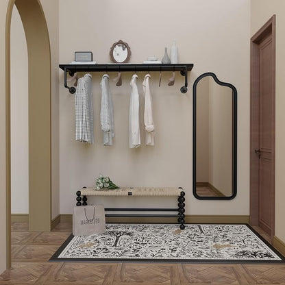 Clothes Rack 48in, Wall Mounted Garment Racks - Image 5