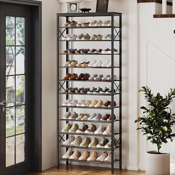 YATINEY 12 Tier Shoe Rack, Large Capacity Shoe Storage Organizer Holds 48 Pairs - Image 9