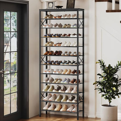 YATINEY 12 Tier Shoe Rack, Large Capacity Shoe Storage Organizer Holds 48 Pairs - Image 9