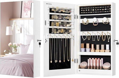 SONGMICS Mirror Jewelry Cabinet Armoire - Image 8
