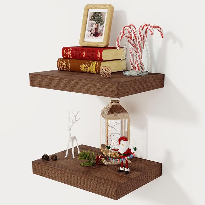 12 Inch Deep Floating Shelves, 16 x 12 Floating Shelf by FunMemories