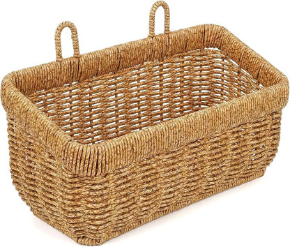 11 inches Wall Hanging Baskets Woven Basket Boho Style Fruit Basket Storage by Unknown