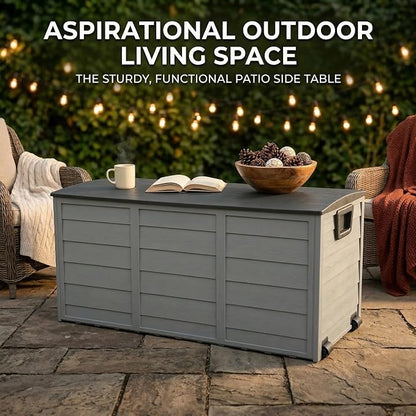 75 Gallon Outdoor Storage Box, 260L Waterproof Resin Deck Box - Image 6