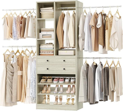Besiost Closet System, 4.2–8.8 FT Closet Organizer by Besiost
