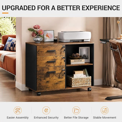 DEVAISE 3-Drawer File Cabinet - Image 3