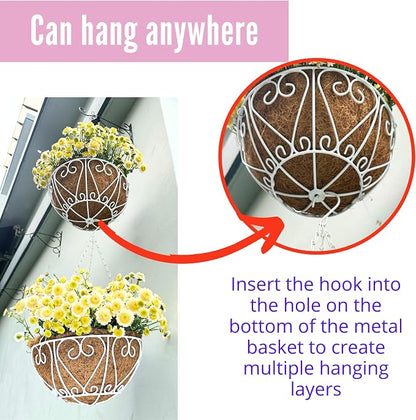 LaLaGreen Hanging Baskets for Plants Hanging Flower Pots - Image 8