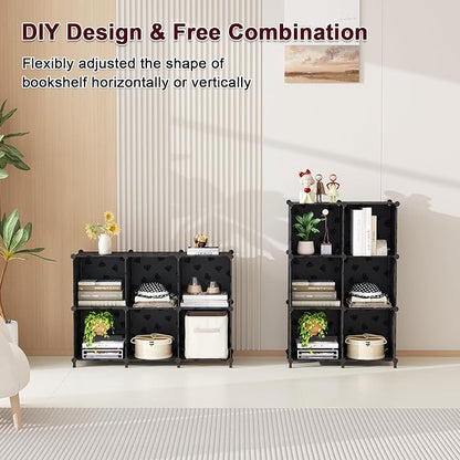 UNKU Cube Storage Organizer, 6 Cube Closet Organizer Storage Shelves, DIY - Image 5