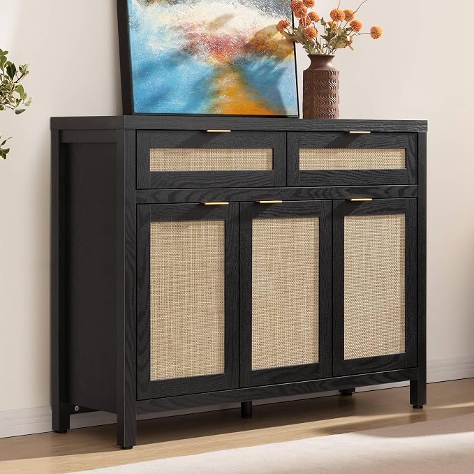 SICOTAS Rattan Sideboard Buffet Cabinet by SICOTAS