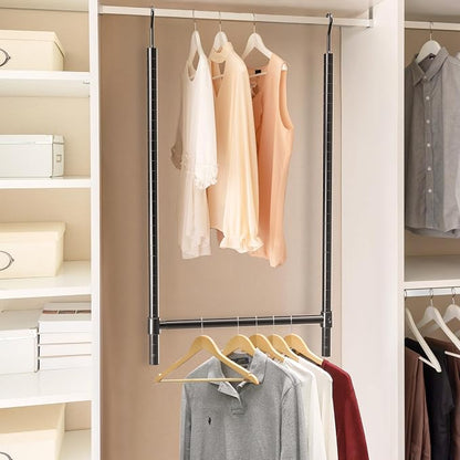 Simple Houseware Adjustable Closet Hanging Rod - Image 5