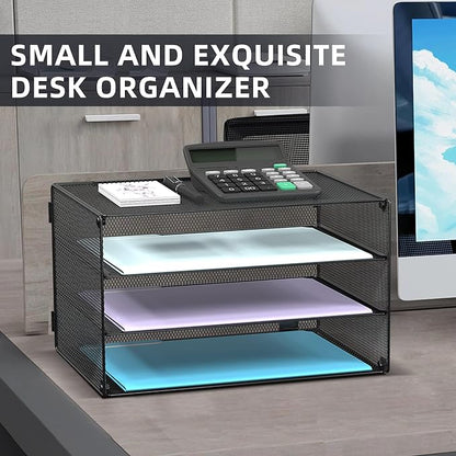 DALTACK 3 Tier Letter Tray Paper Organizer - Image 3