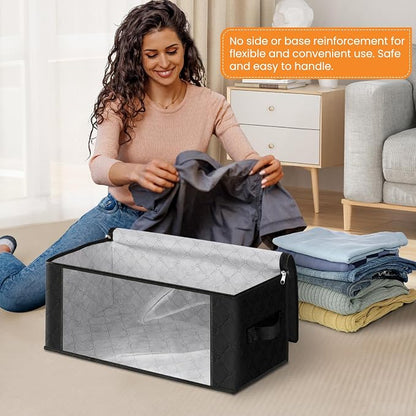 Fab totes 35L Closet Organizers and Storage, Foldable Under Bed Storage - Image 3