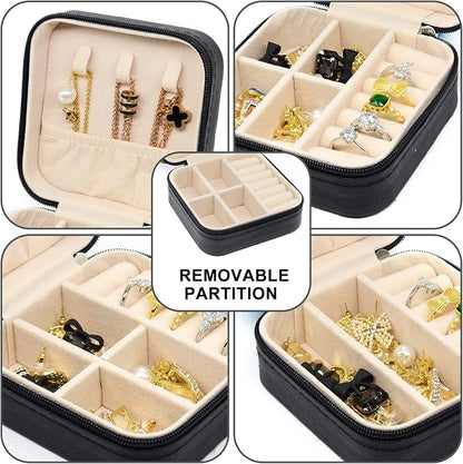 KEINE MARKE Small Jewelry Box, Travel Portable Jewelry Case - Image 5