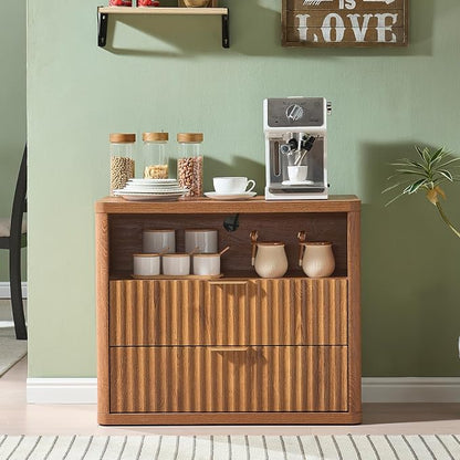 LEYAOYAO 31" Wide Fluted Nightstand - Image 4