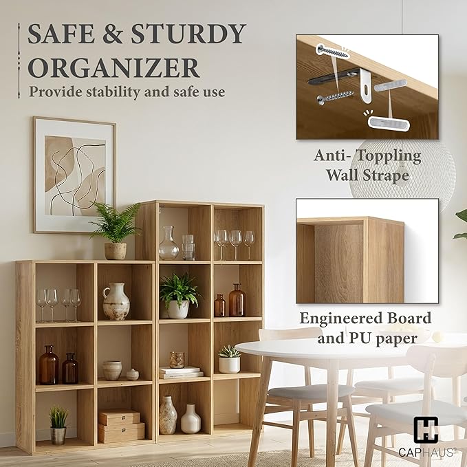 CAPHAUS Sturdy Room 11-Inch Cube Storage Organizer Shelf, - Image 4
