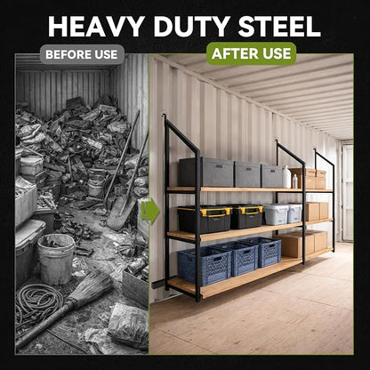 4 Pack Shipping Container Shelf Brackets, Upgraded Adjustable 3 Tier Shipping - Image 6