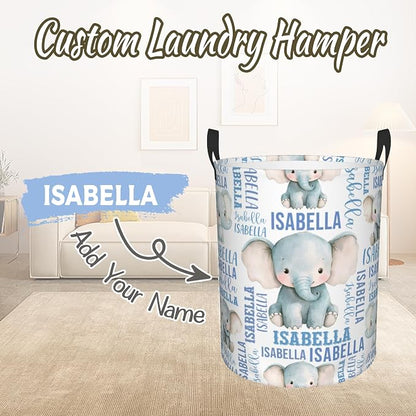 Custom Name Laundry Hamper, Personalized Laundry Baskets - Image 2