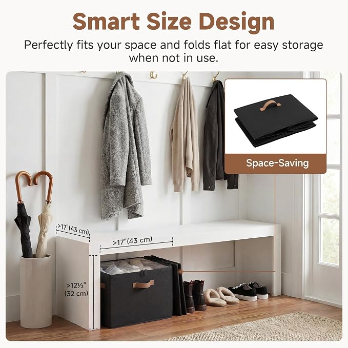 StorageWorks Shoe Organizer for Closet, Foldable Shoe Storage Box - Image 7