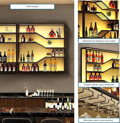 78.8in Wall Mounted Wine Rack - Image 4