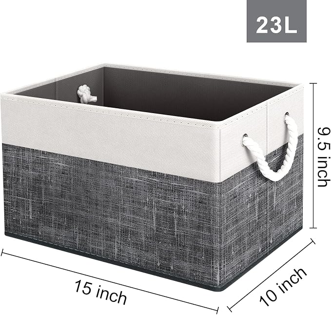 Storage Bins 4-Pack, Foldable Storage Baskets - Image 2