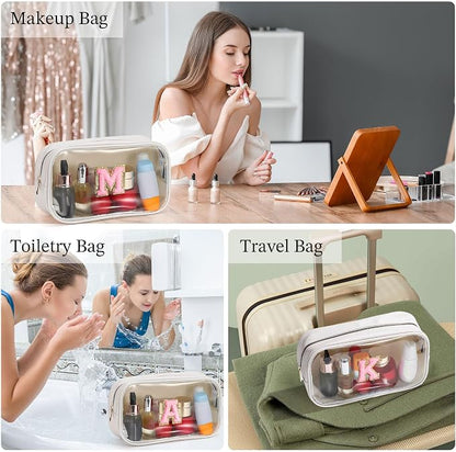 YOOLIFE Initial Make Up Bag Travel Toiletry Bag - Image 4