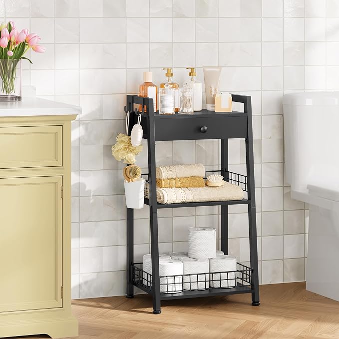 3-Tier Bathroom Ladder Shelf - Image 2