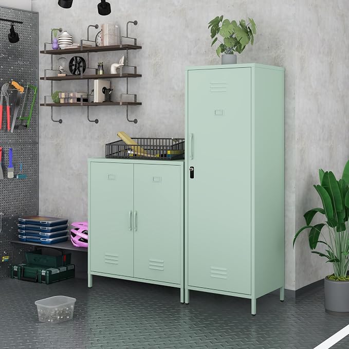Metal Locker Storage Cabinets Lockable Single File Storage Cabinet - Image 8